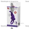 Anillo con potente vibrador conejo con 10 velocidades